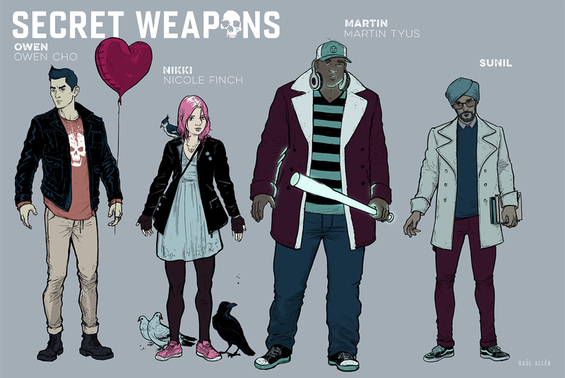 Character concept work by Raul Allen and Patricia Martin.